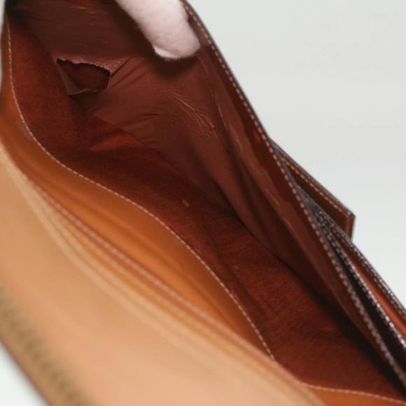 CELINE Macadam Canvas Travel Case PVC Leather Brown Auth am3943 - Picture 11 of 16